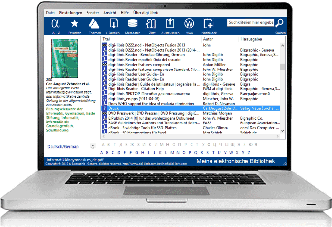 digi-libris ist Metadaten Software für persönliches Wissenmanagement